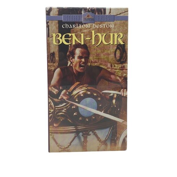 Charlton Heston - Ben-Hur Movie VHS 1996 2-Tape Set MGM Home Video 11 Oscars New - Picture 1 of 7